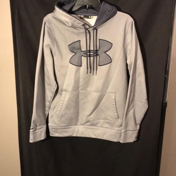 Under Armour ladies size SM/P grey long sleeved hooded pullover - Picture 1 of 4